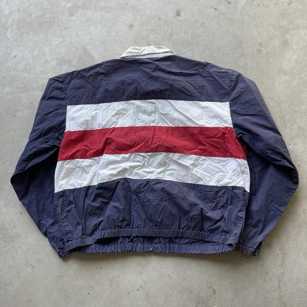 Vintage Polo Ralph Lauren Jacket Mens L CP93 Stadium RL-67 1993 Flag Windbreaker